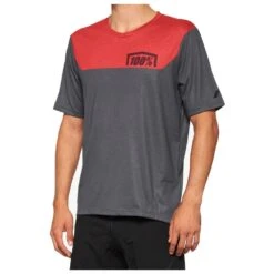 100% Maillot VTT 100Â % Airmatic S/S Racer Red Charcoal