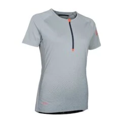 Maillot VTT Ion Femme Half Zip SS Traze AMP - Sleet - Medium