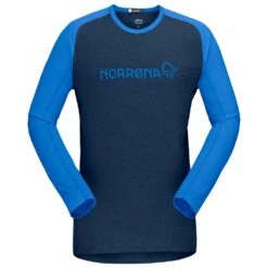 Maillot VTT Norrona Fjørå Equaliser Lightweight LS Olympian Blue Indigo Night
